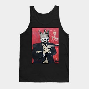 Donald Trump: King Trump on a Dark Background Tank Top